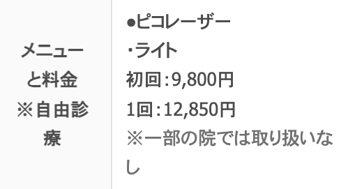 【名古屋】TCB東京中央美容外科/4店舗
