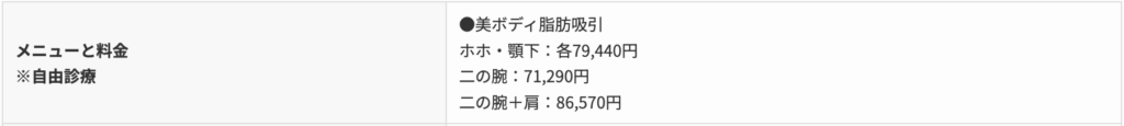 湘南美容クリニック 料金